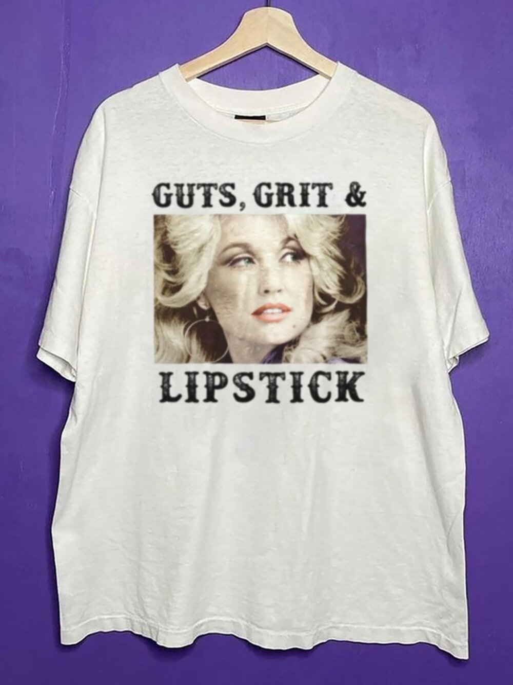 Vintage Dolly Parton Guts Grit & Lipstick Unisex Shirt, Guts Grit & Lipstick Tee